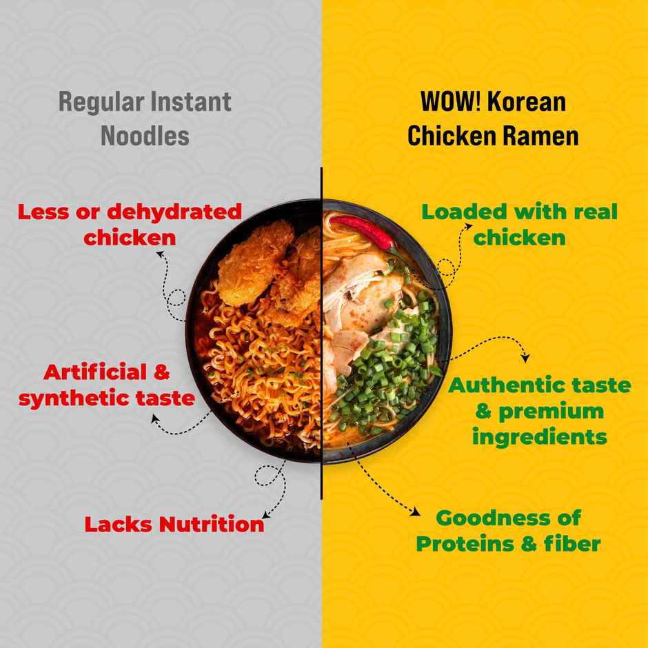 WOW! Noodles Hot and Spicy Korean Chicken Ramen