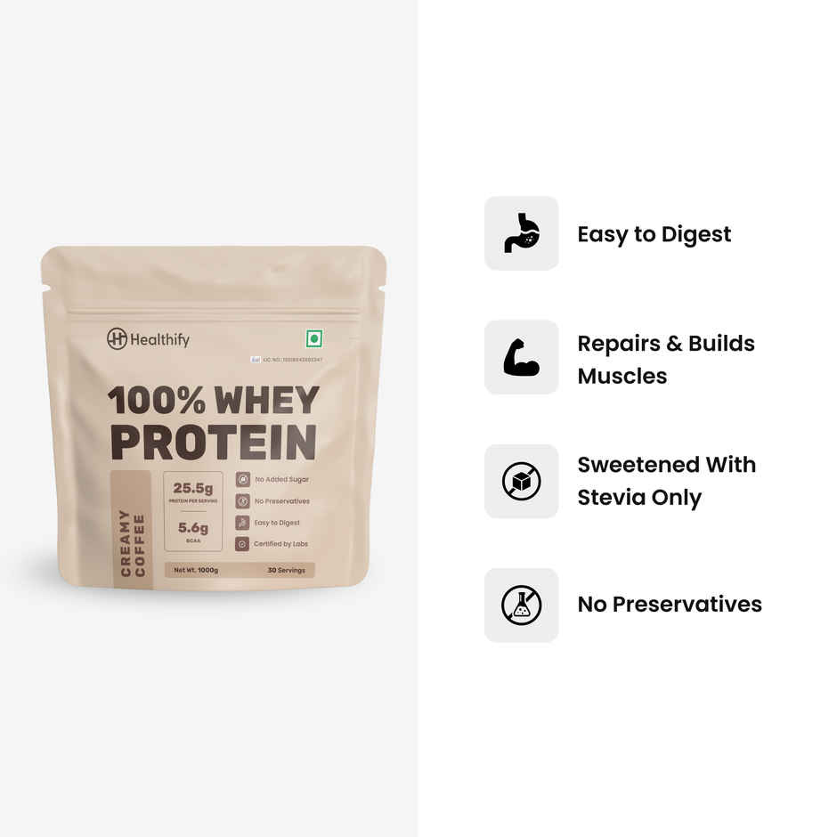Healthifyme Whey Protein Blend Creamy Coffee