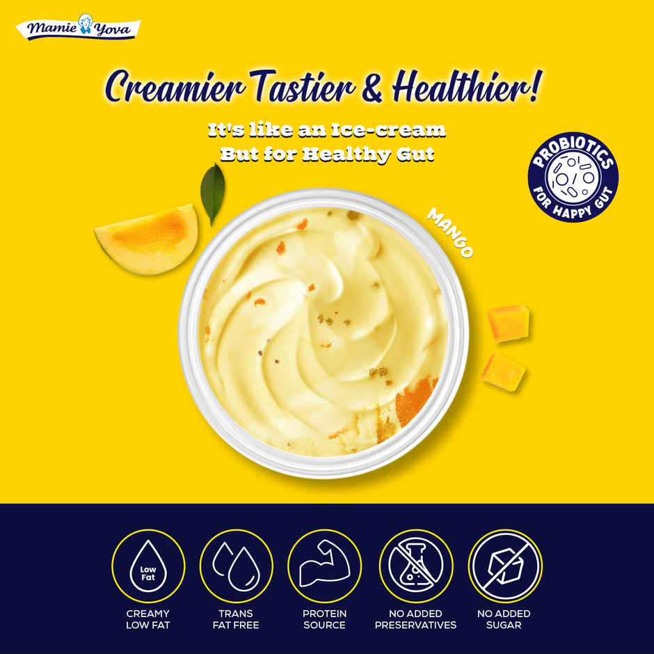 Mamie Yova Deliciously French Fruit Yogurt (Mango,Lycee, Blueberry) Combo