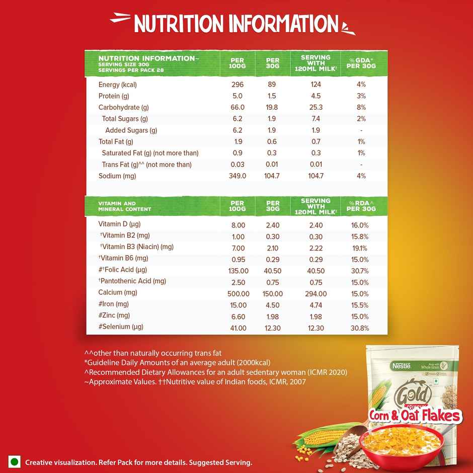 Nestle Gold Crunchy Oat & Corn Flakes
