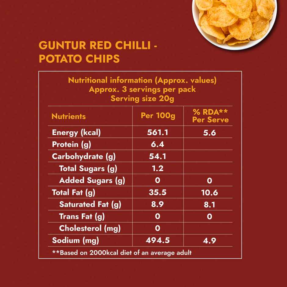 Sweet Karam Coffee | No Palm Oil Potato Chips | Guntur Red Chilli