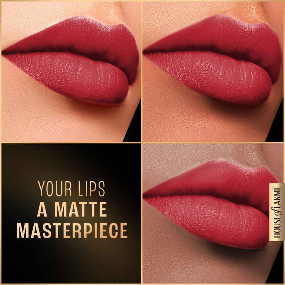Lakme Forever Matte Liquid Lip, 16hr Lipstick, Lightweight & transferproof | Red Carpet