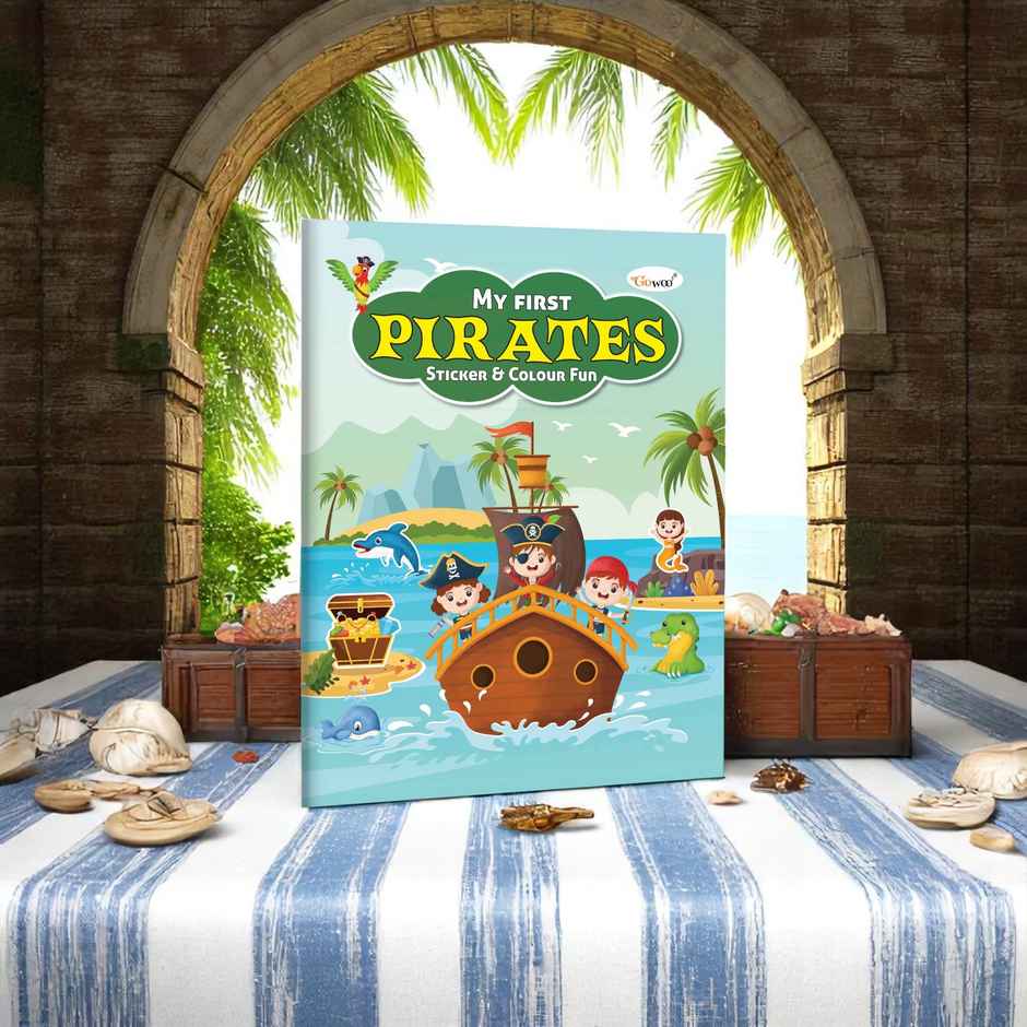 My First Pirates Sticker and Colour Fun - Children Colouring Book | Kids Coloring and Sticker Book