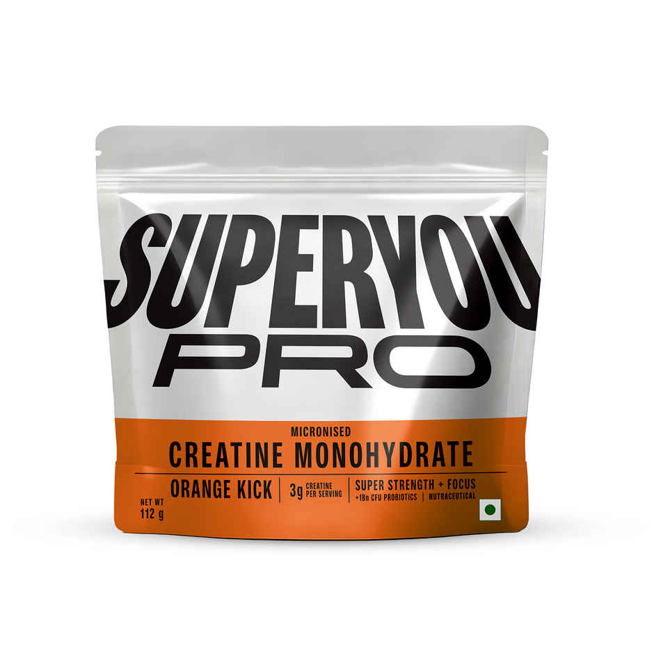 SuperYou Pro Micronised Creatine Monohydrate Kick | 33 Servings | Orange