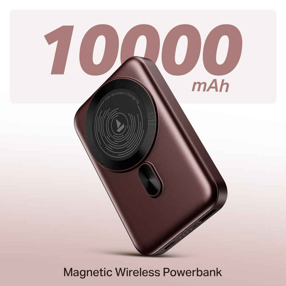 boat EnergyShroom PB331 MagnaCharge Wireless Powerbank | Wine Red
