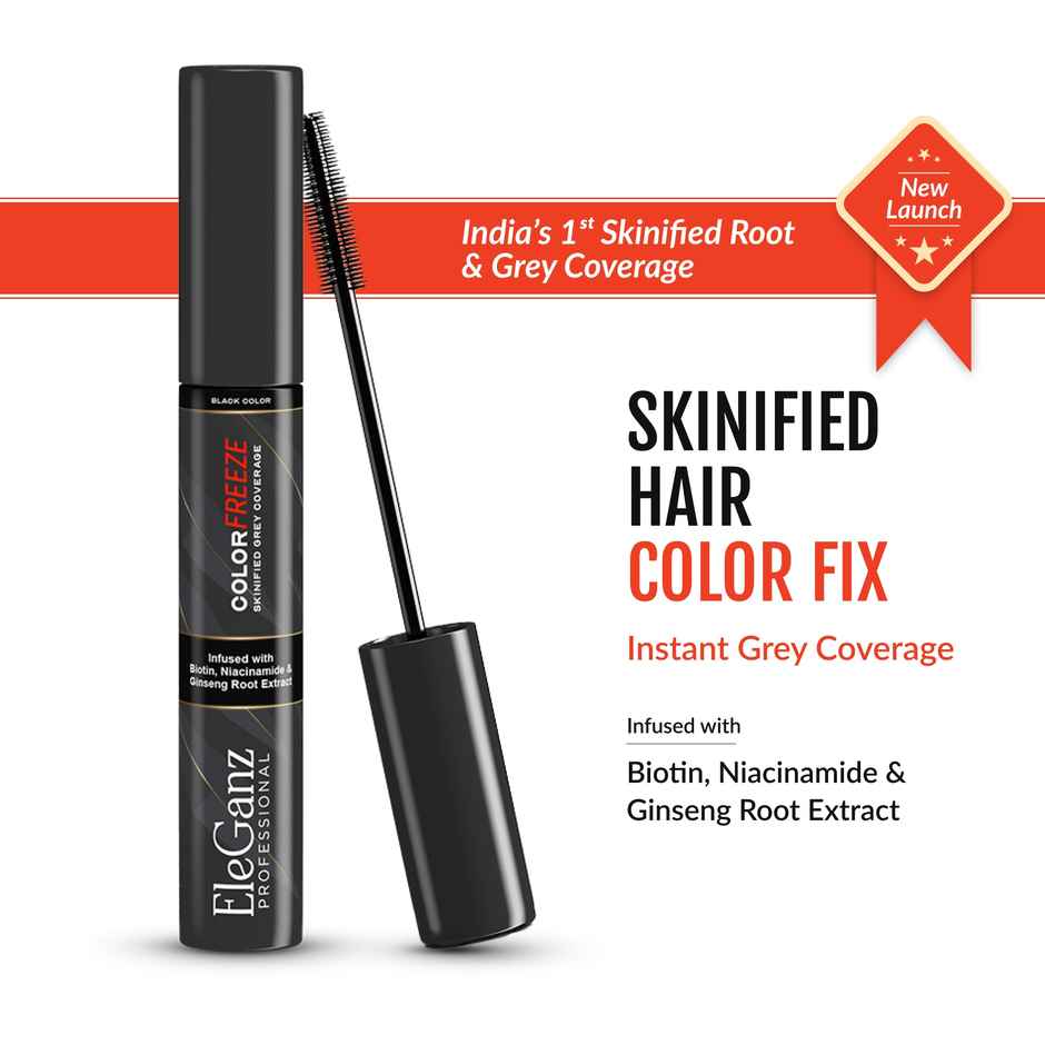 Eleganz Professional Hair Colorfix-Instant Root Touch Up With Niacinamide,Gingseng Root & Argan Oil