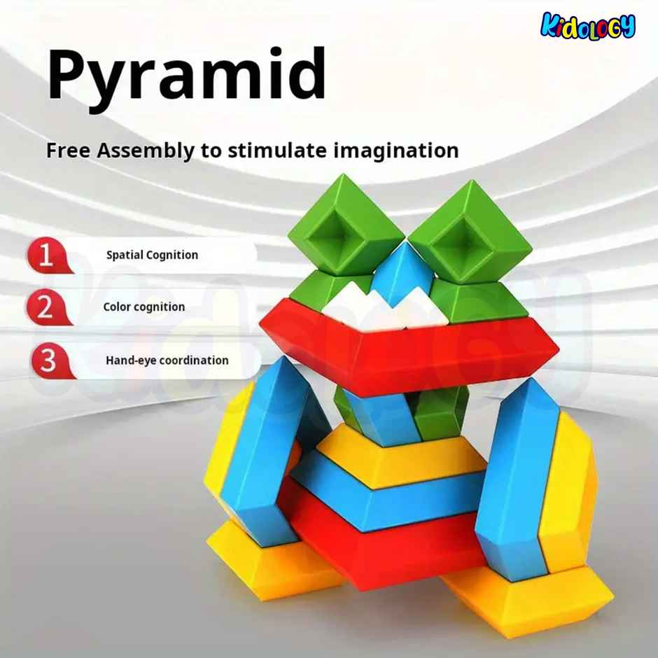 Kidology Shape Sorting Montessori Sensory Toys with Colorful Blocks Cube | 15pcs