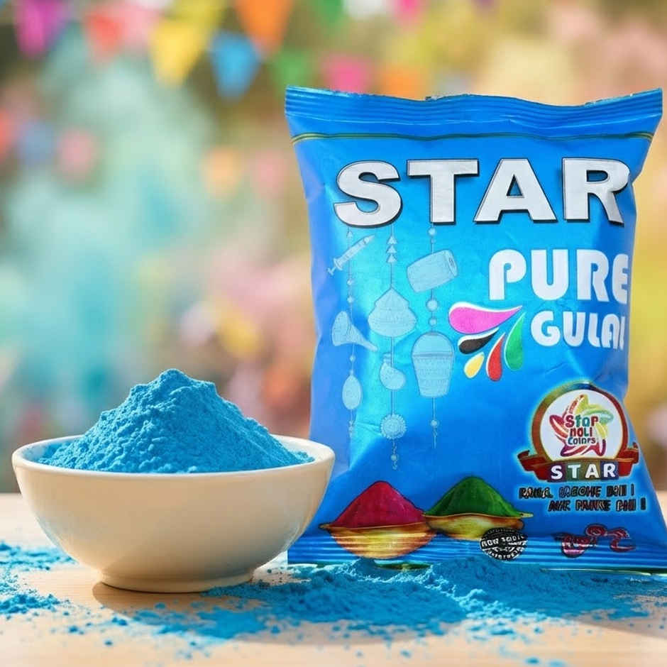 Pure Gulal for Holi | Blue | Star