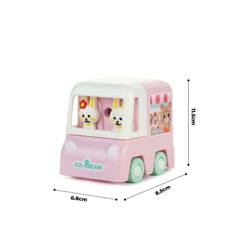 Qips Car Shaped Rotary Machine Pencil Sharpener - 308 Pink