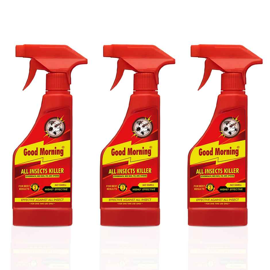 Good Morning All Insect Killer Spray - 400ml | Pack of 3