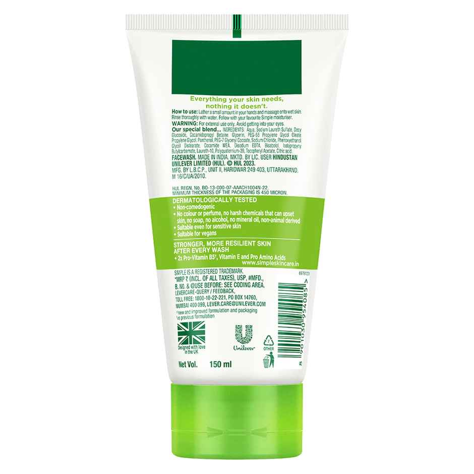 Simple Kind To Skin Moisturising Facial Wash