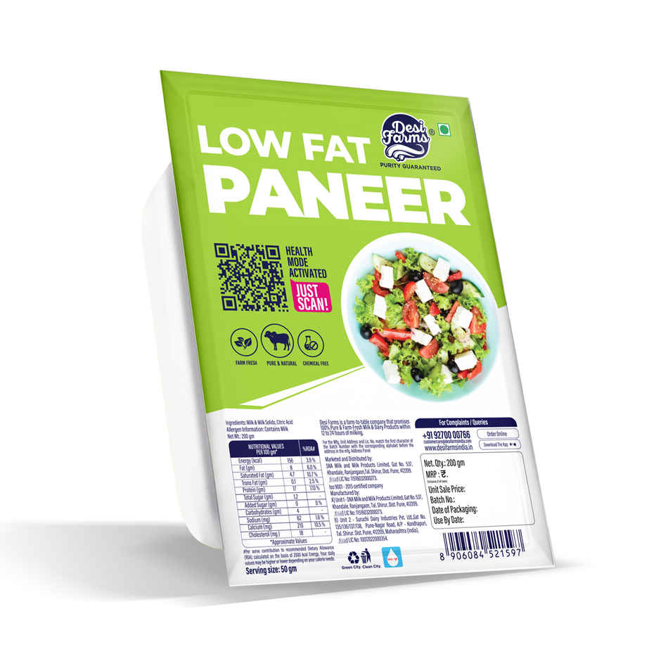 Desi Farms Low Fat Paneer