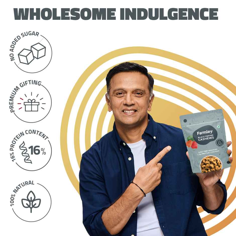 Farmley Black Pepper Roasted Cashews | Kaju