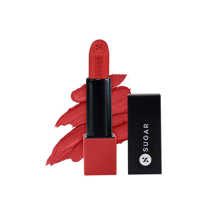 SUGAR Cosmetics Glide Peptide Serum Lipstick 04 Cairo Crimson