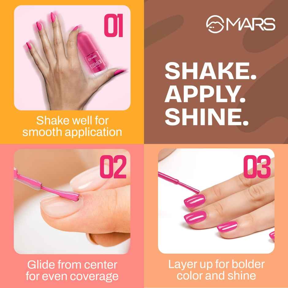 Mars Cosmetics Cosmic Hues Nail Paint | 05 Cosmic Red