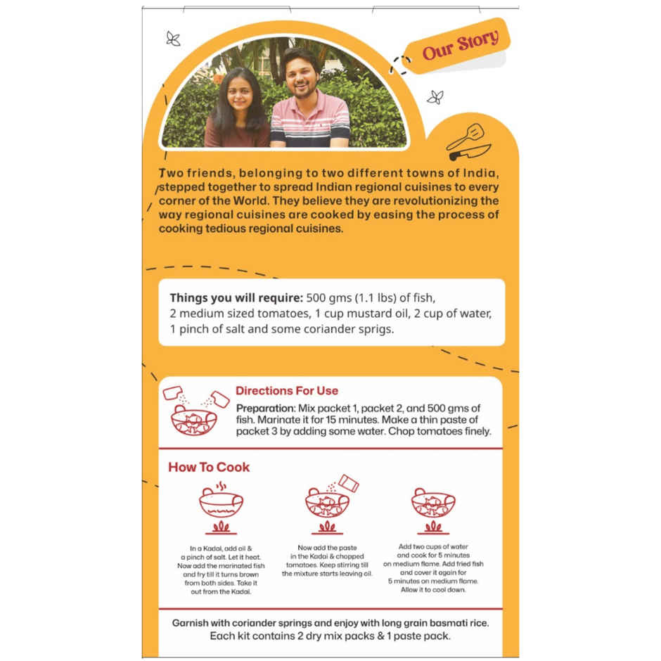 Hidden Chefs Bihari Style Fish Curry Masala Kit | Recipe Kit