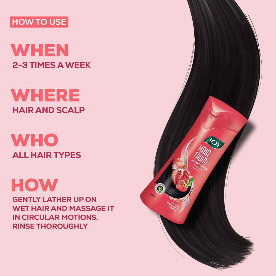 JOY Hair Fruits Hair Fall Defense Conditioning Shampoo