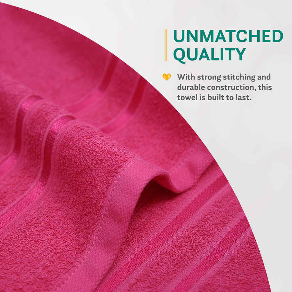 Home elegance by myTrident Comfort Living 100% Cotton Hand Towel Set | 40cm x 60cm | 400 GSM | Candy Glow