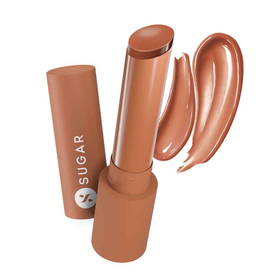 SUGAR Cosmetics Glide Peptide Plumping Gloss Stick|01 Peach Ping