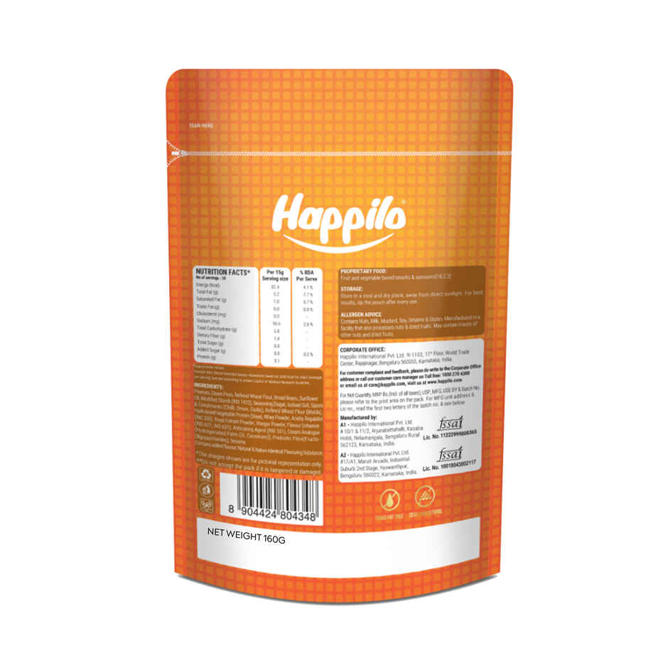Happilo International Party Snack | Peanuts, Green Peas | Healthy Snack
