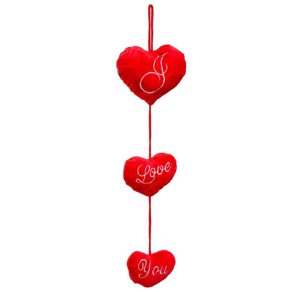I Love You Red Heart Hanging Home Decor | eCraftIndia