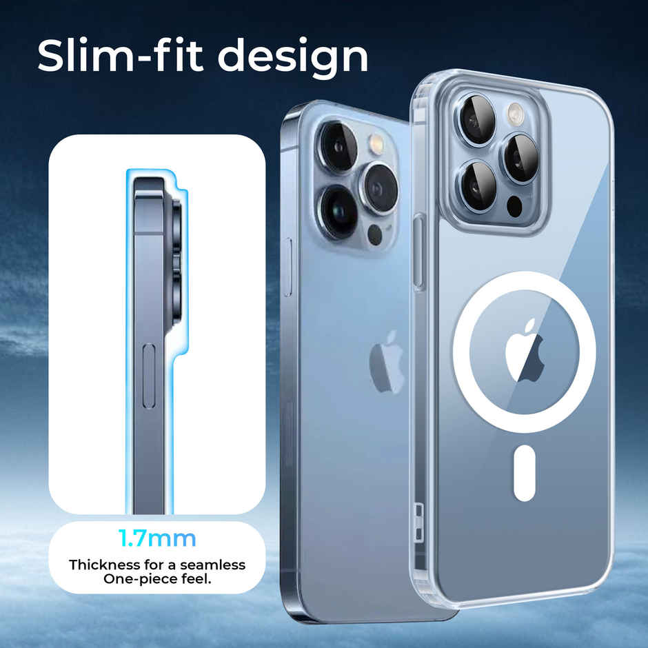 Artistque Case for Iphone 13 Pro Max Back Cover - Transparent Clear Magsafe