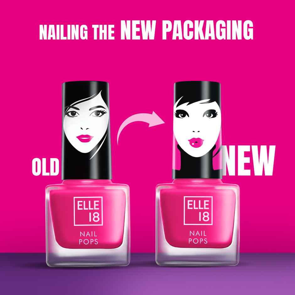 Elle 18 Nail Pops Nail Colour | Chip Resistant | Quick Drying | Glossy Finish - Shade 127