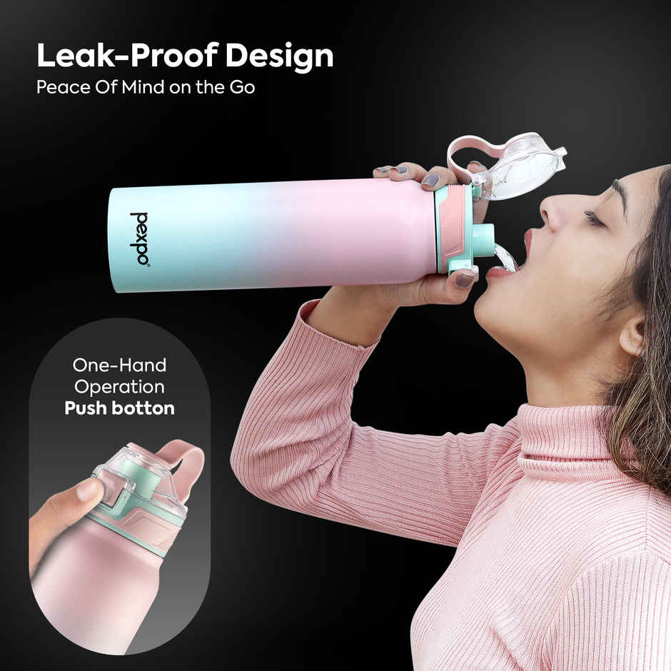 Pexpo Amaze Hot & Cold Stainless Steel Water Bottle Vacuum Insulated | 940 ml