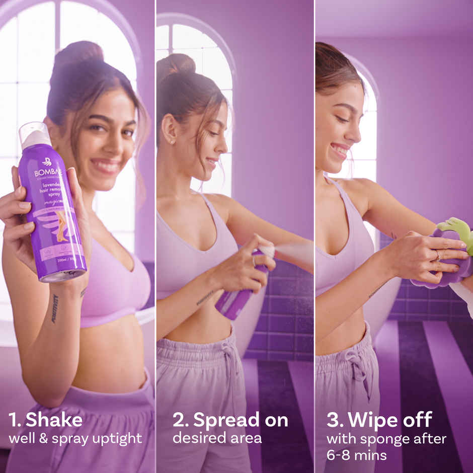 Bombae Lavender Hair Removal Spray