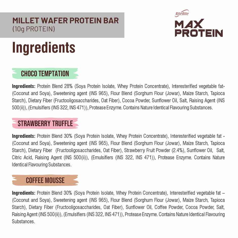 RiteBite Max Protein Assorted Millet Wafer Bar