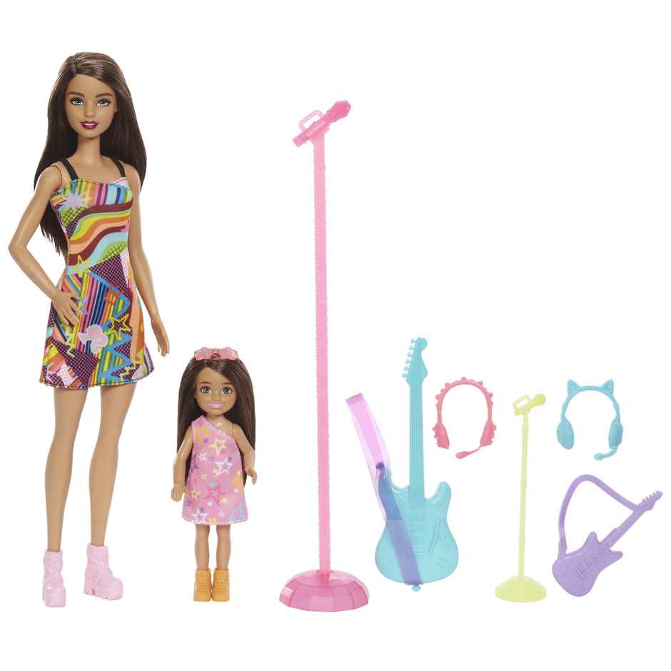 Barbie Dolls and Accessories | Sisters Pop Star-Themed Playset, | Barbie And Chelsea Dolls