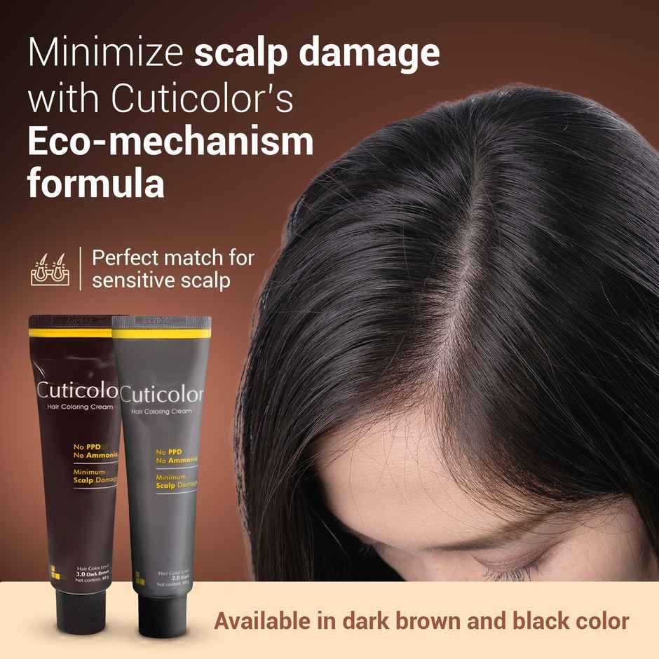 Cuticolor Hair Colouring Cream | Black