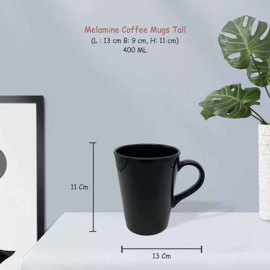 Stehlen Melamine Coffee Mug 400 ml - Black