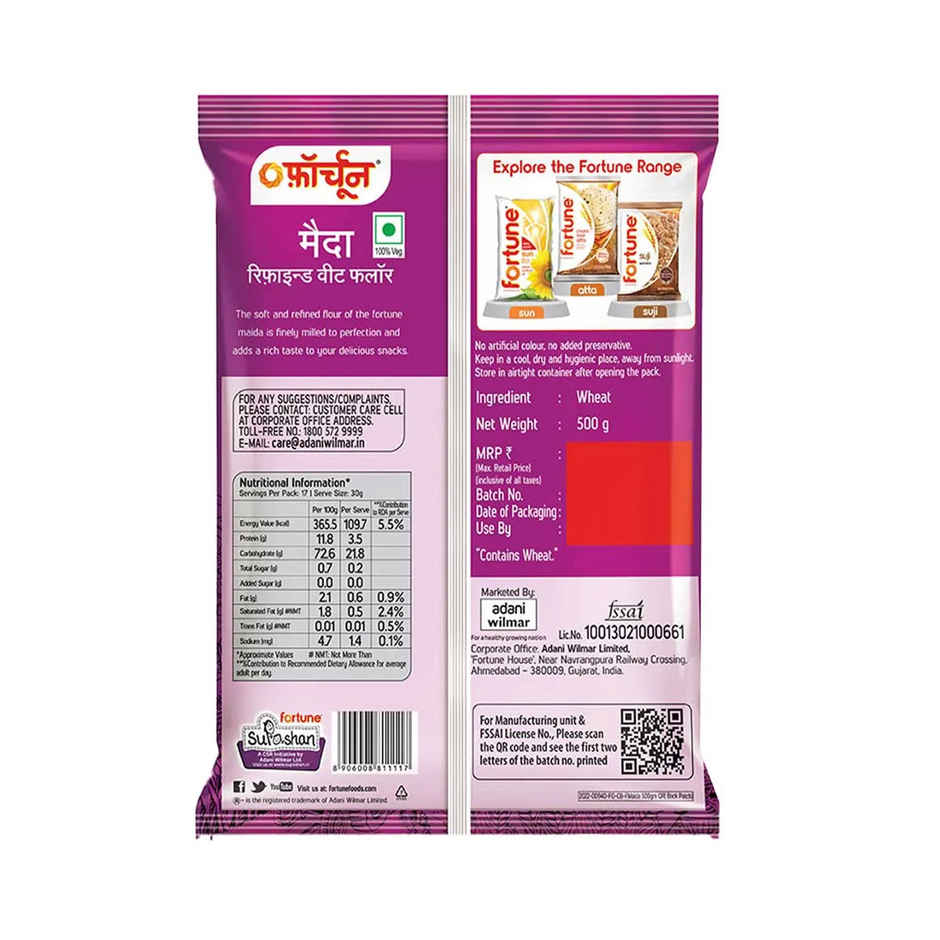 Fortune Besan(500 gms), Fortune Maida(500 gms) & Fortune Suji(500 gms) Combo