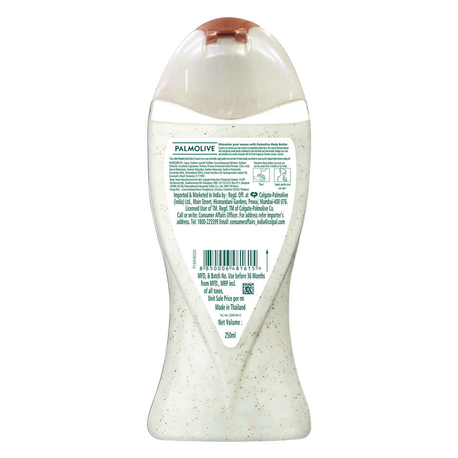 Palmolive Body Wash Coconut Joy Crème Based Exfoliator With Real Apricot Seeds and Jojoba Butter Extracts