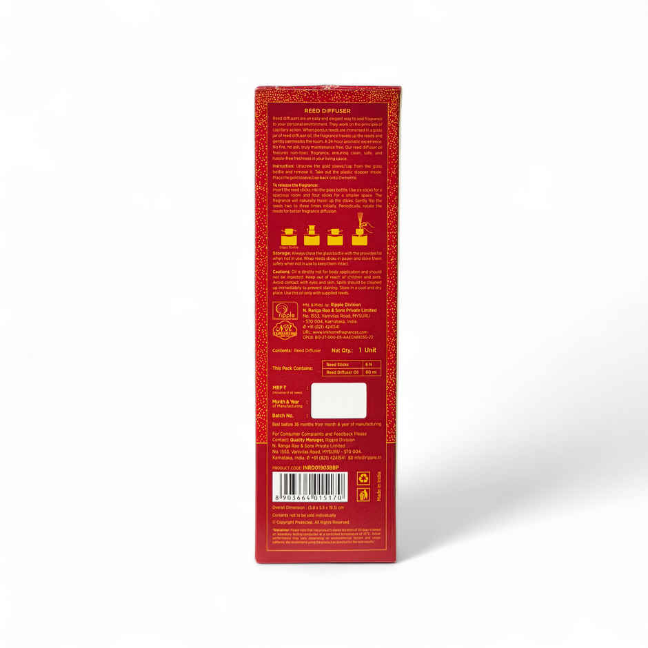 IRIS Reed Diffuser Set | Floral & Fruity Fragrance | Lasts More than 30 Days