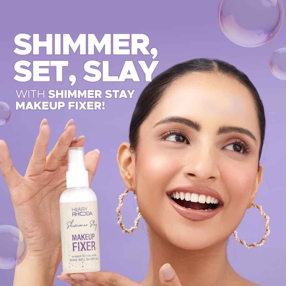 Hilary Rhoda Shimmer Stay Makeup Fixer | Keeps Makeup Intact | Hydrates, Soothes & Refreshes