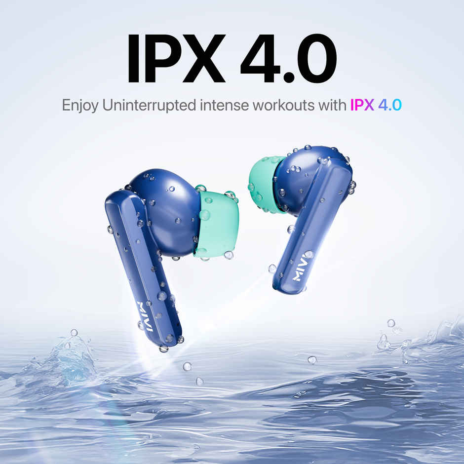 Mivi DuoPods Maxx TWS, 13mm Bass, 50H Playtime, AI ENC Calls, Gaming Mode, BT 5.3, Type C