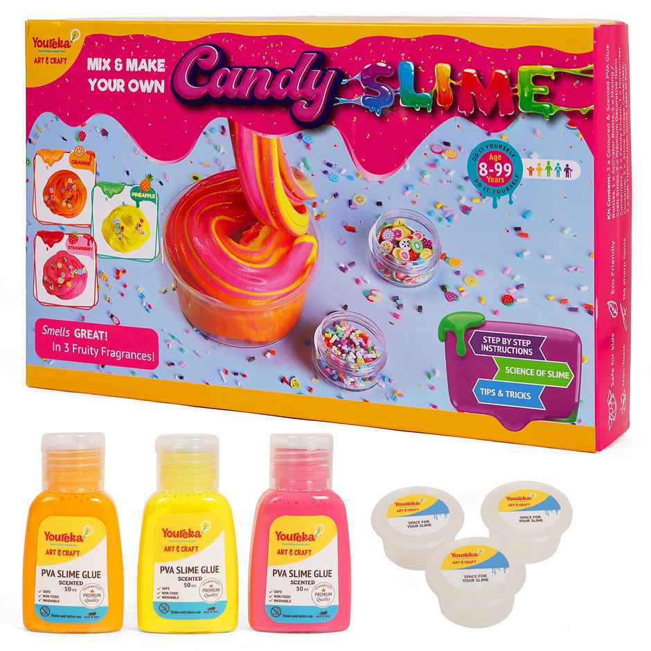 Youreka Mix & Make Your Own Candy Slime | 8 Yrs+ | Multicolour
