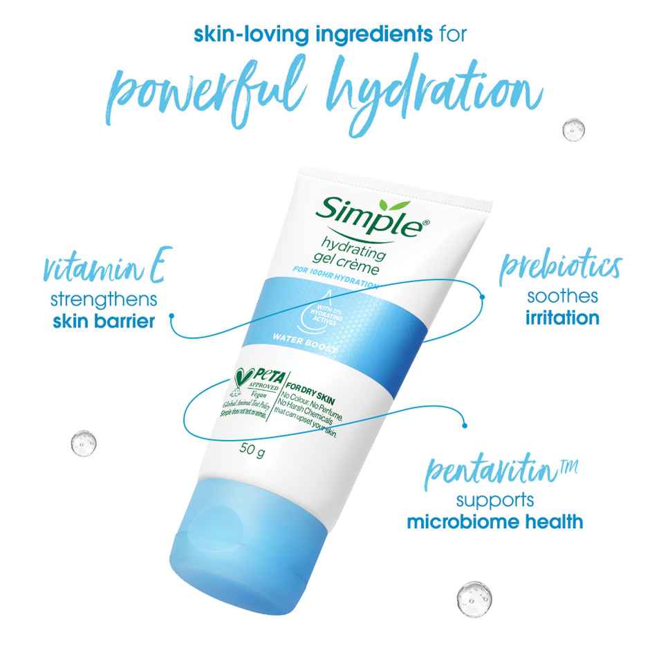 Simple Water Boost Hydrating Gel Creme 100 Hr Hydration