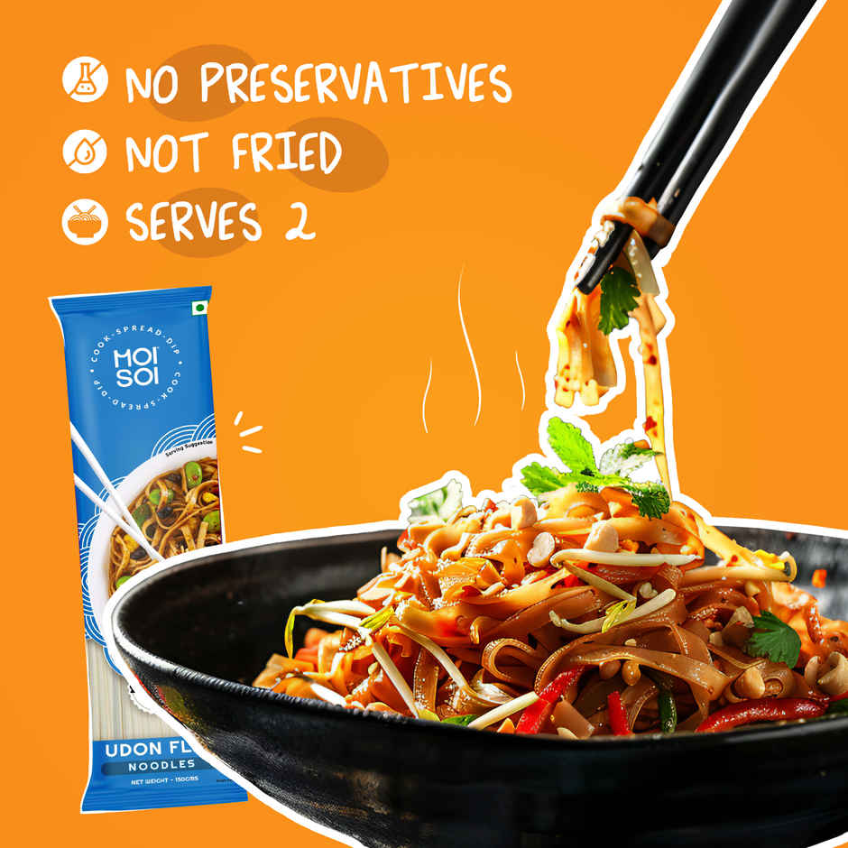 MOI SOI Udon Noodles - Non-Sticky, Easy To Cook, No Preservatives