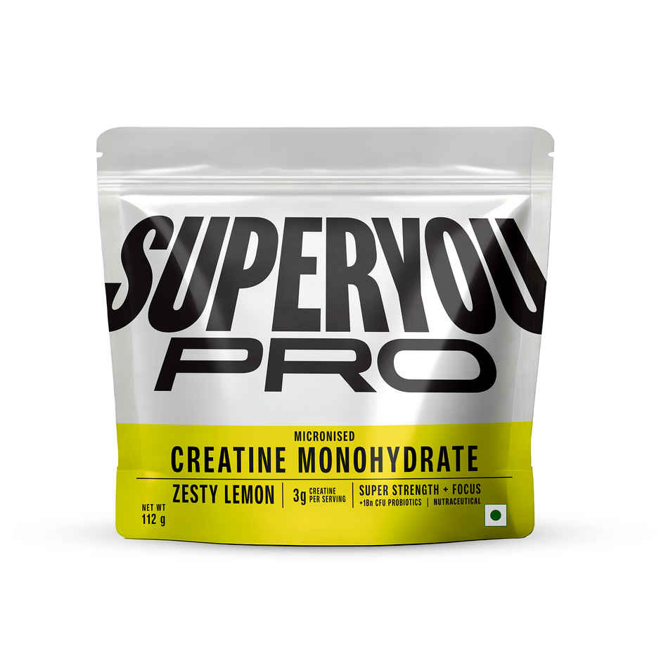 SuperYou Pro Micronised Creatine Monohydrate | 33 Servings | Zesty Lemon