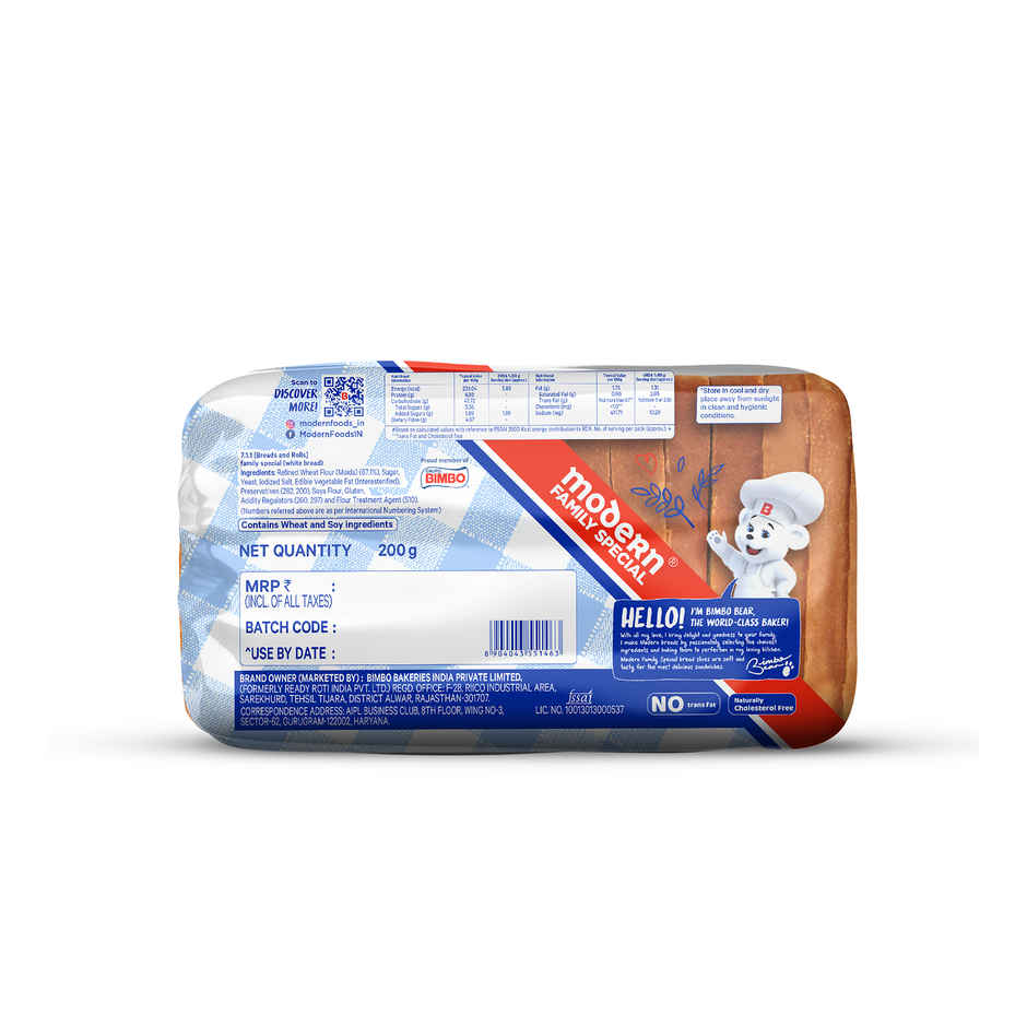 Modern Family Special White Bread Combo