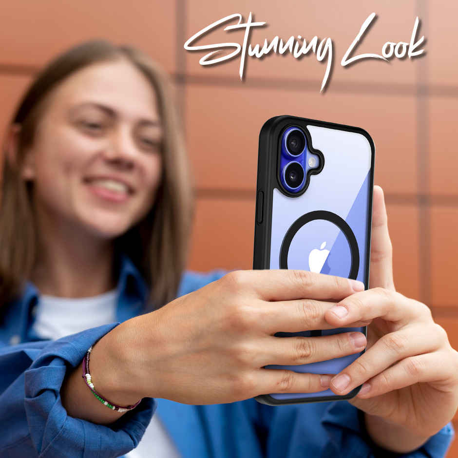 Artistque Case For iPhone 16 Back Cover | Mag-Safe | Black