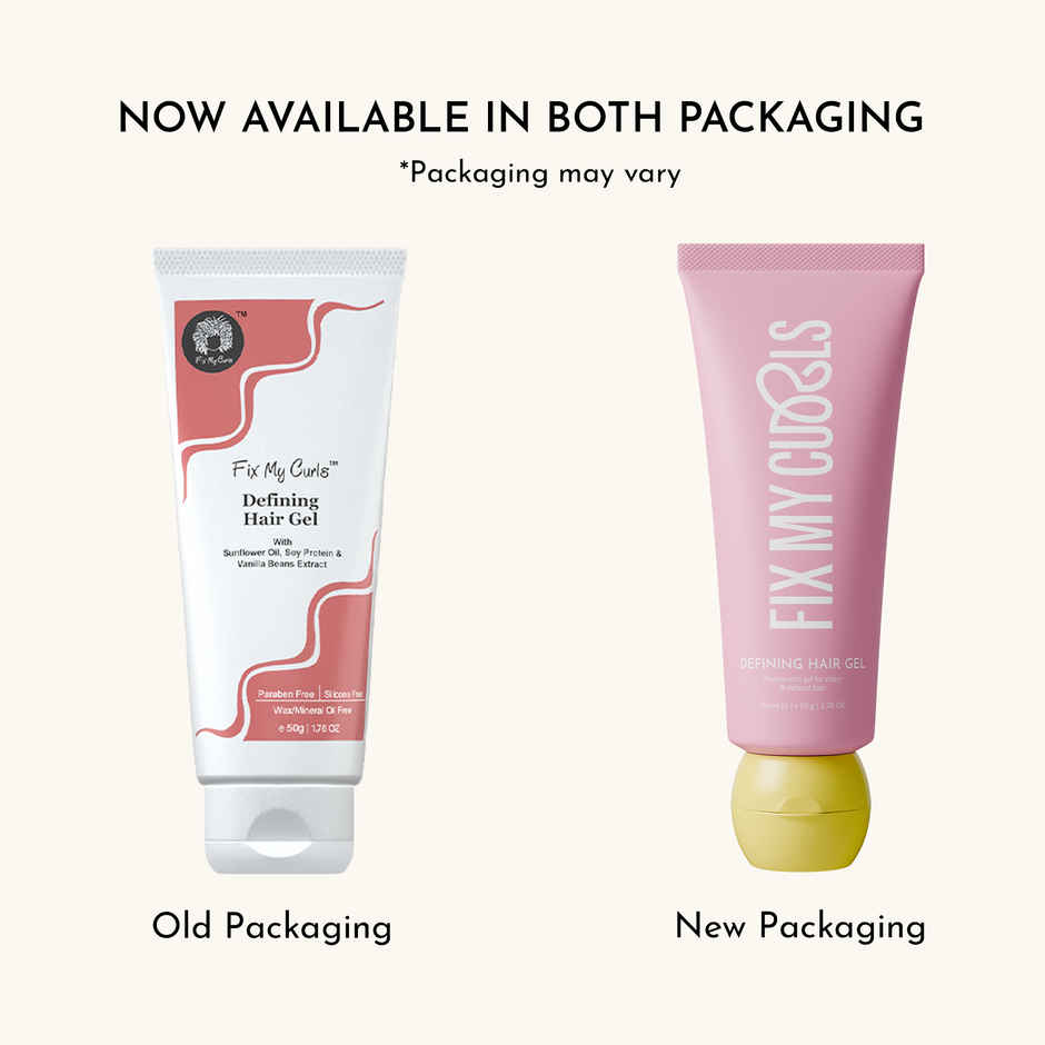 Fix My Curls Curl Defining Hair Gel |For Curly, Wavy, Hair, Silicone & Alcohol-Free Hair Gel