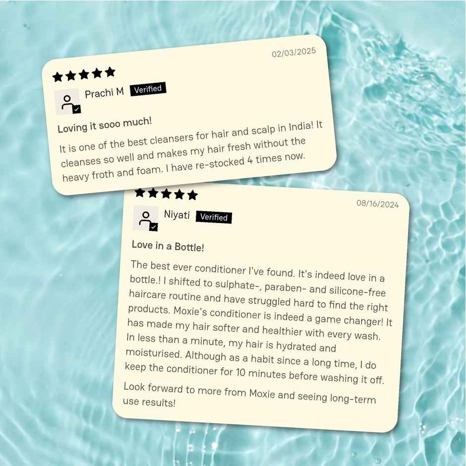 Moxie Beauty Shampoo & Conditioner Combo Gentle Cleansing Shampoo Ultra Hydrating Conditioner