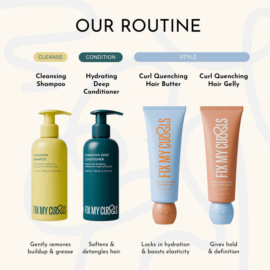 Fix My Curls Curl Quenching Moisture Styling Duo | For Curly, Wavy, Dry, Frizzy Hair, Frizz Control