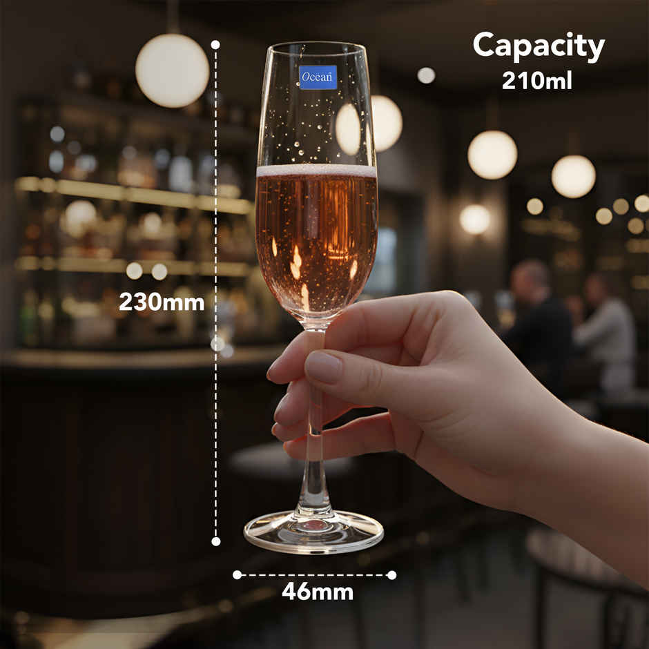 Ocean Madison Champagne Glass | 210 ml | 2 pcs