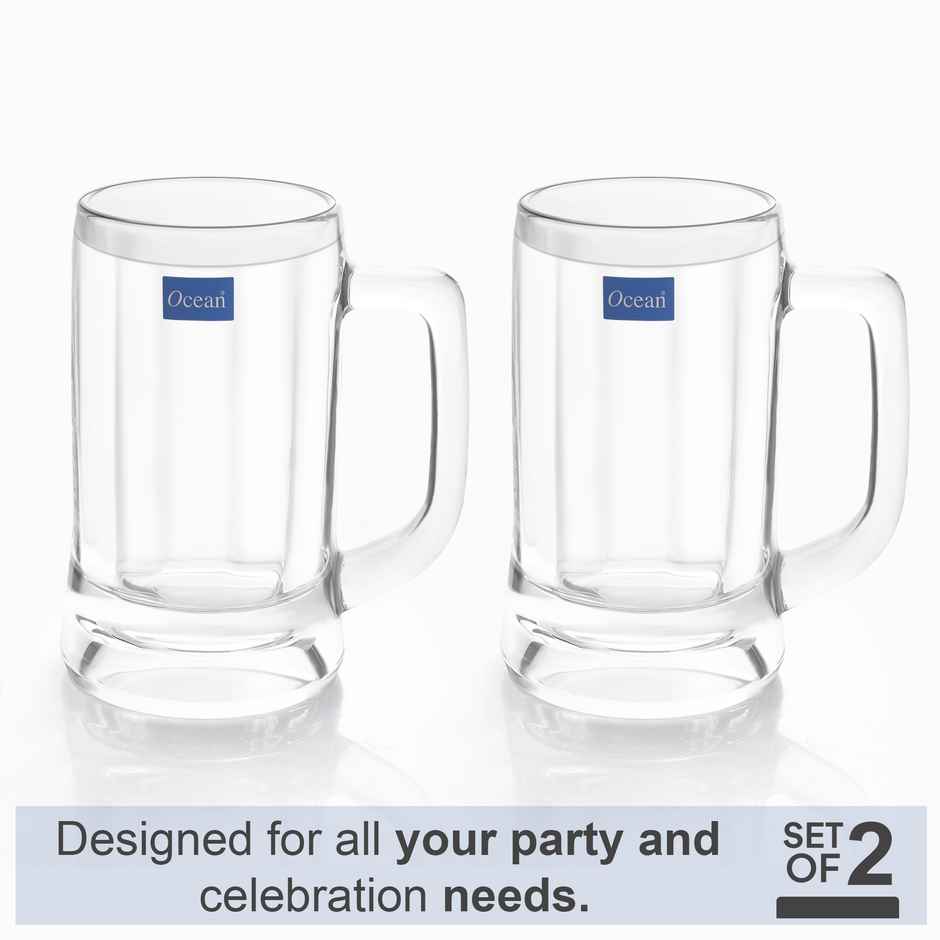 Munich Beer Mug | Barware Essential | 355 ml | 2 pcs | Ocean Glassware