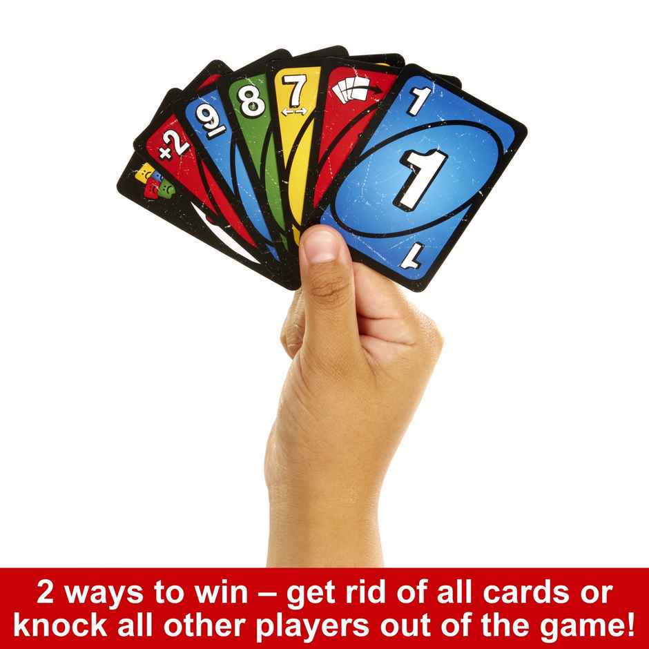 Mattel Games Uno Show'em No Mercy Card Game | For Kids-Adults and Family | 7+